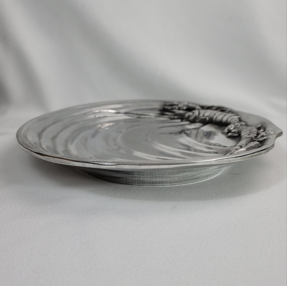 Pewter Lobster Crustacean Shell Shaped Tray - Picture 11 of 15